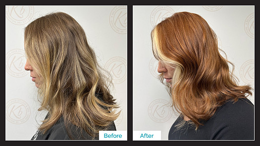 Cowboy Copper With Golden Blonde Pops - By Rochelle Morris | K Bella - Brighton, MI